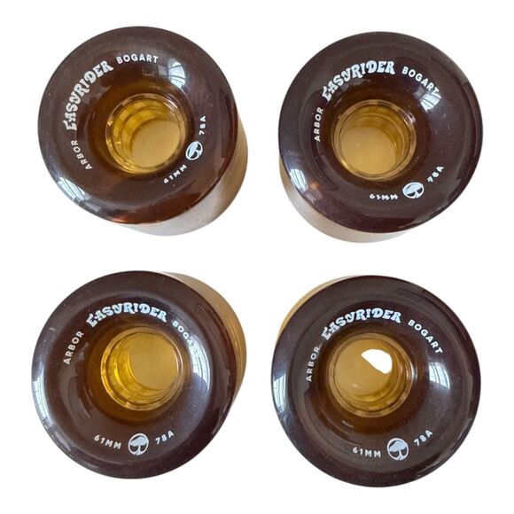 ARBOR Easyrider Bogart Skateboard Wheels 61mm 78A, Wheels Only, No Bearings, NEW - Picture 7 of 7